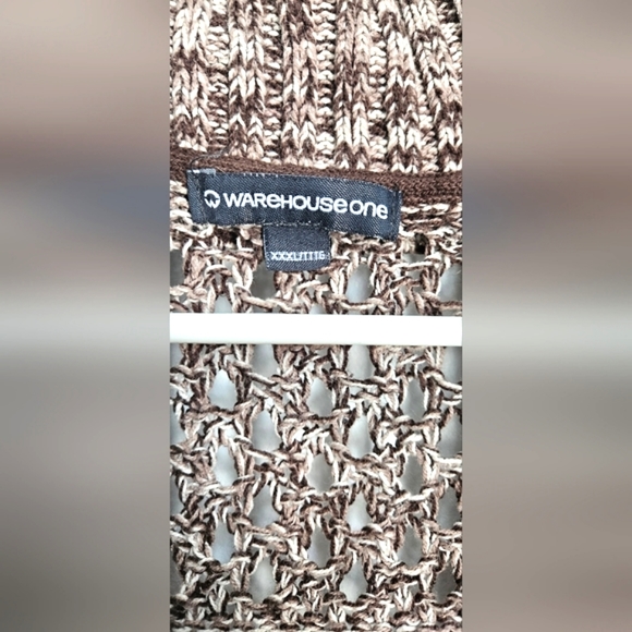 Warehouse One Open Cardigan Cozy Summer Nights XXXL - Picture 3 of 4